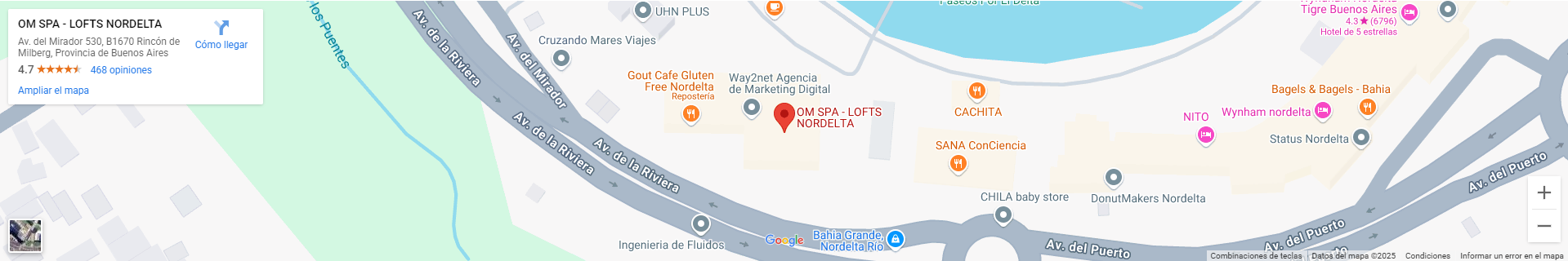 Mapa Nordelta